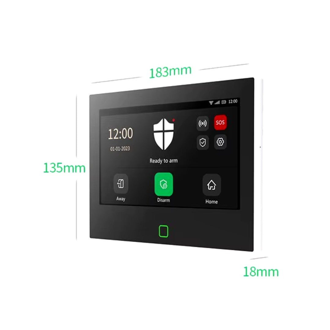 7-Inch HD Touchscreen Wireless Burglar Alarm System - Multi-Language