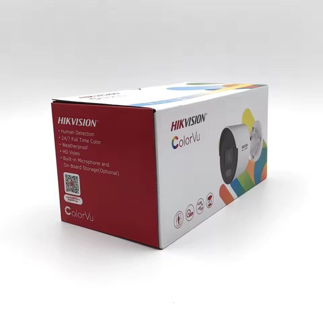 Hikvision DS-2CD1047G2-LUF 4MP ColorVu Network Camera | 24/7 Full Color with Built-in Audio