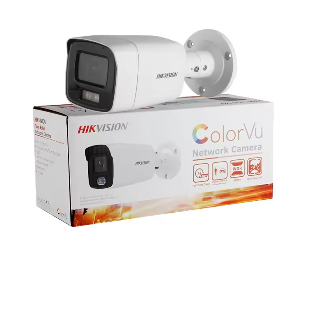 Hikvision DS-2CD2087G2-LU | Telecamera IP HD a colori POE ColorVu da 8 MP con H.265+