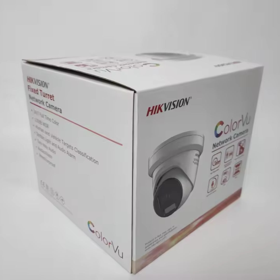 Hikvision DS-2CD2T87G2-LSU/SL | 8MP Full-Color Strobe Light & Audio Alarm Camera