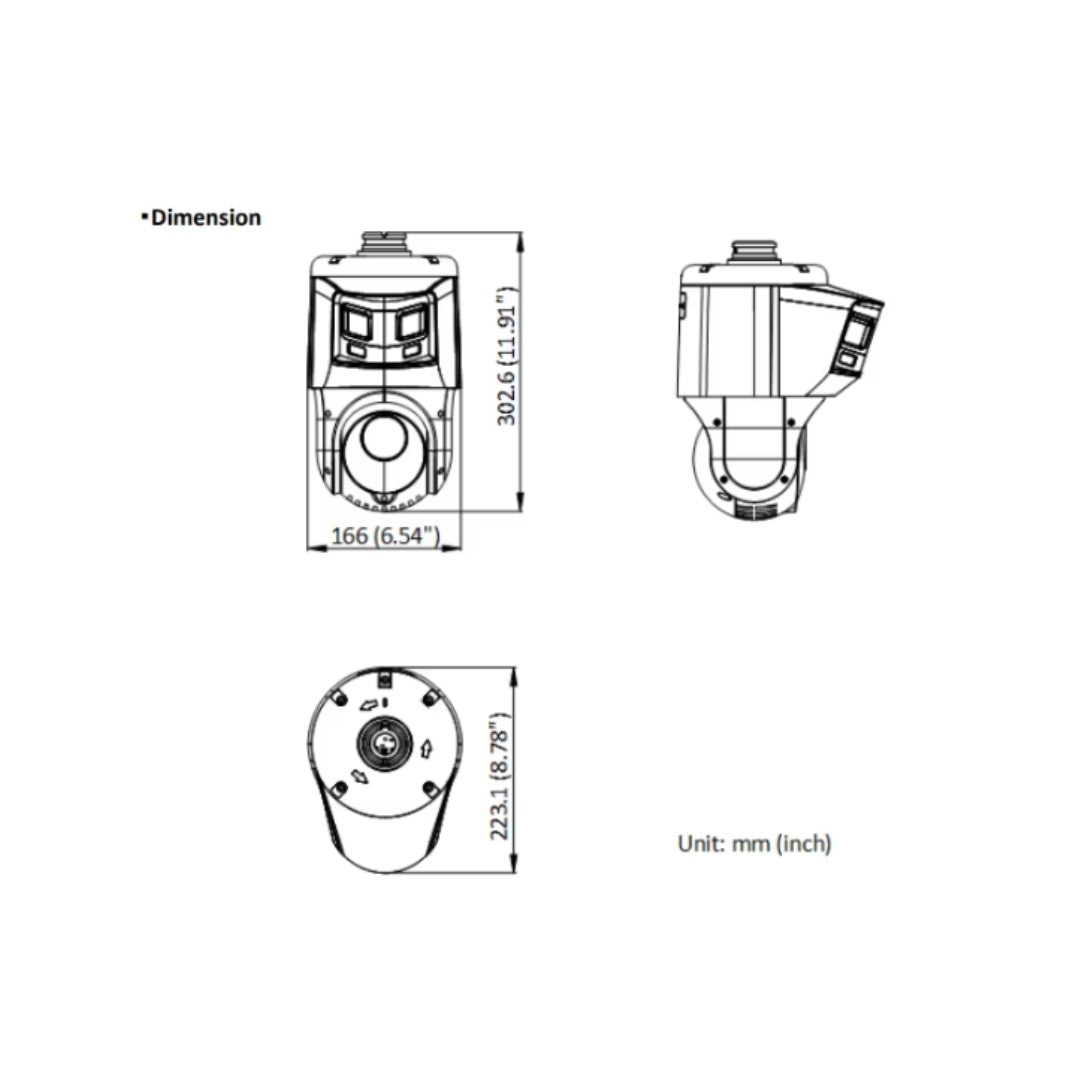 Hikvision DS-2SE4C425MWG-E/26(F0) | 6+4MP 25X PTZ Color Infrared Dome Camera