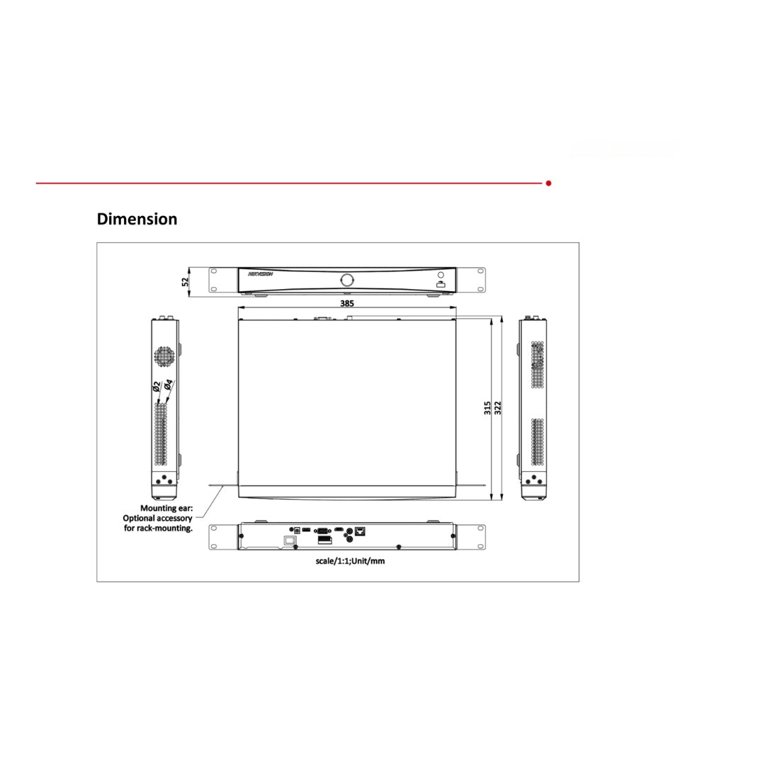 Hikvision DS-7616NI-Q2/16P 16-Channel 4K NVR with 16 PoE Ports and H.265+ Compression