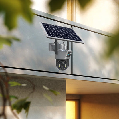 4G SIM Card 4 MP BeVerySmart Solar-Powered Dual-Lens Surveillance Camera