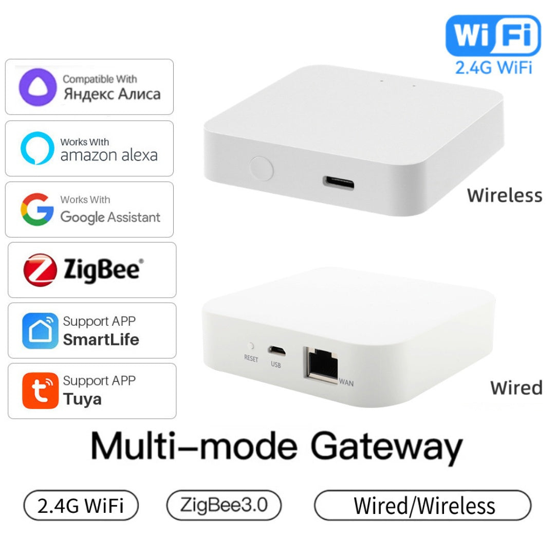 Multi-Mode ZigBee Bluetooth Gateway Hub | Alexa & Google Home Compatible