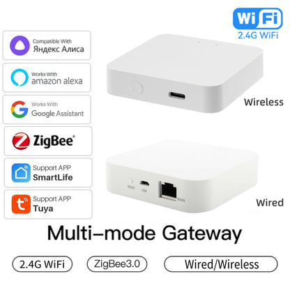 Multi-Mode ZigBee Bluetooth Gateway Hub | Alexa & Google Home Compatible