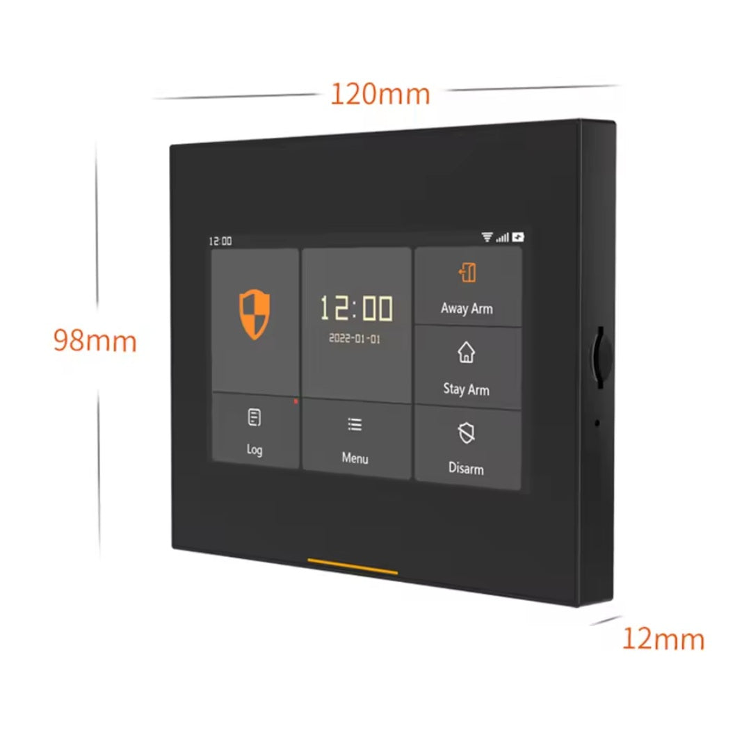 Tuya Smart Anti-theft Alarm Host - WiFi+GSM Dual Network, 4.3-inch Touchscreen