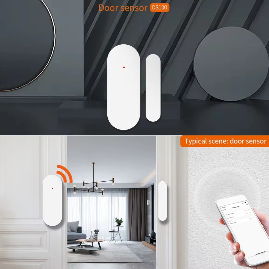 Tuya Smart Door & Window Burglar Alarm – Magnetic Sensor 433MHz