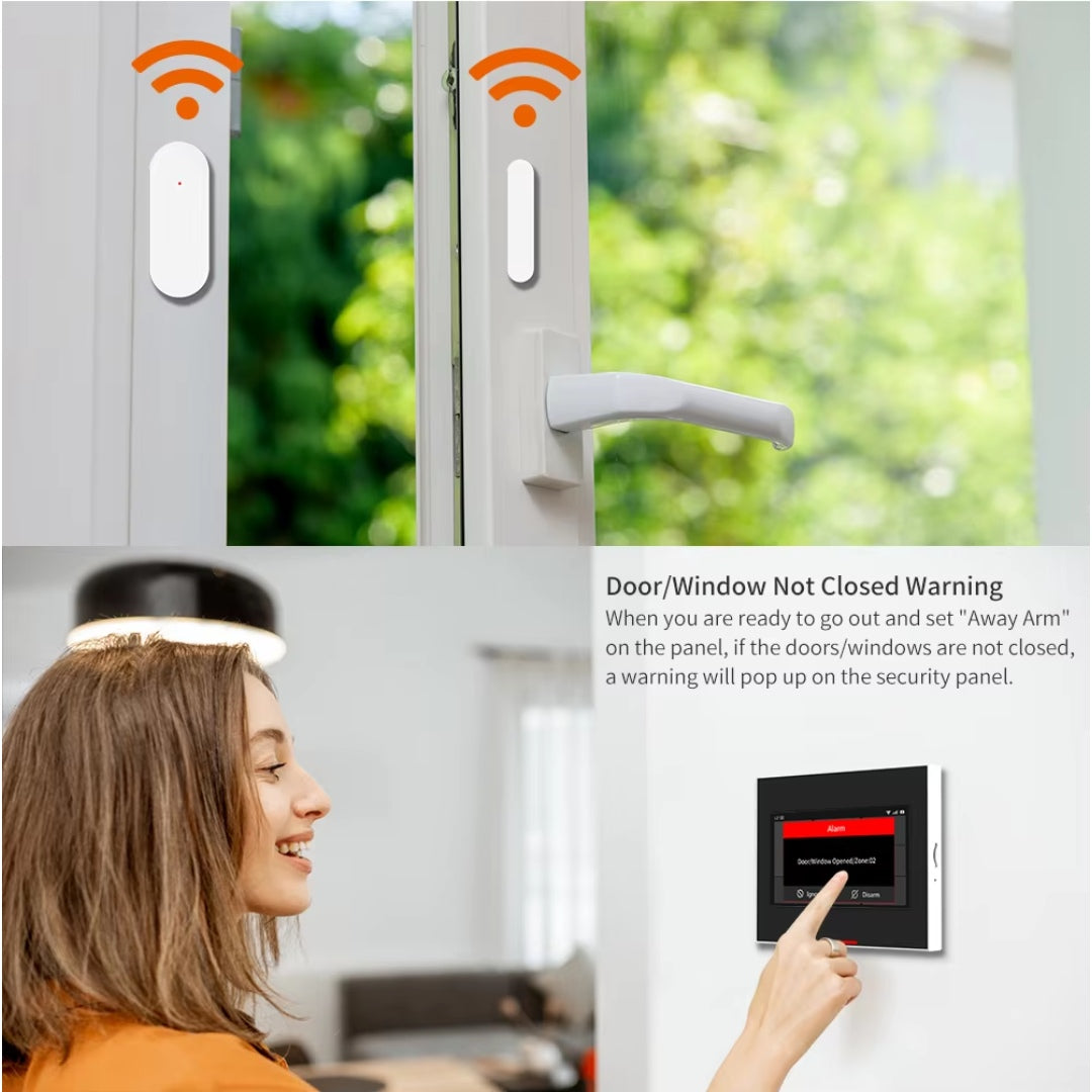 Tuya Smart Door & Window Burglar Alarm – Magnetic Sensor 433MHz