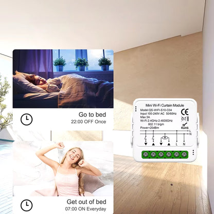 Tuya Smart WiFi ZigBee Curtain Module | Alexa, Google Home Compatible