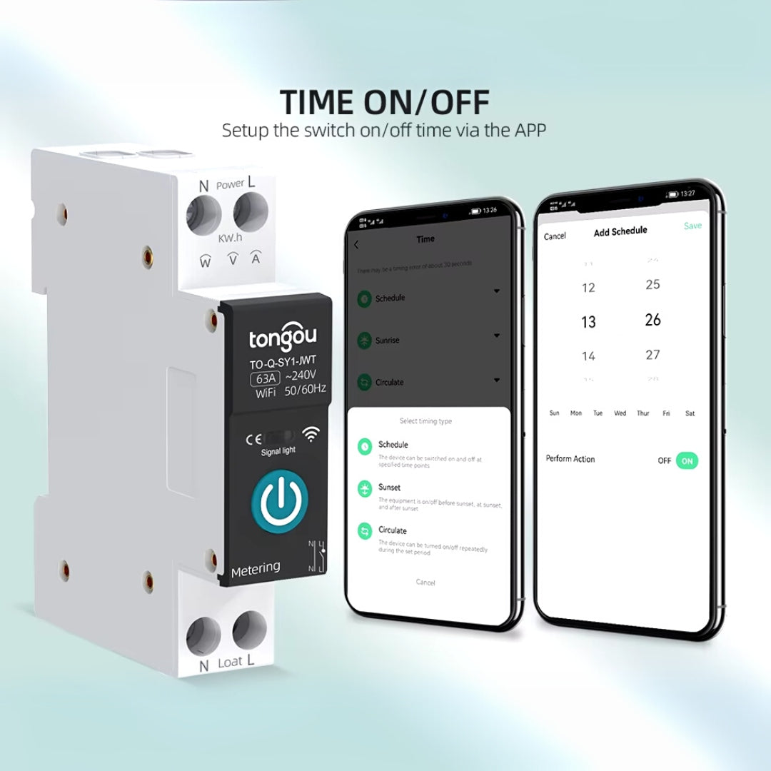 Tuya WiFi Smart Circuit Breaker | Remote Control & Power Metering