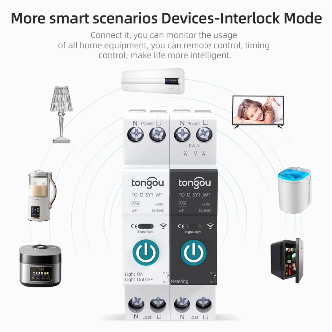 Tuya WiFi Smart Circuit Breaker | Remote Control & Power Metering