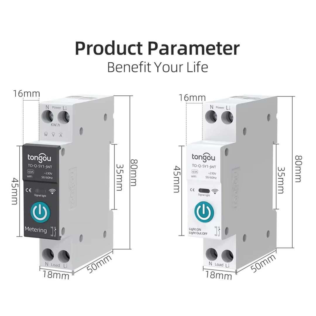 Tuya WiFi Smart Circuit Breaker | Remote Control & Power Metering