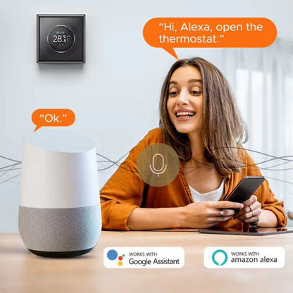 Tuya WiFi Smart Thermostat with Knob Control | Alexa & Google Home Compatible