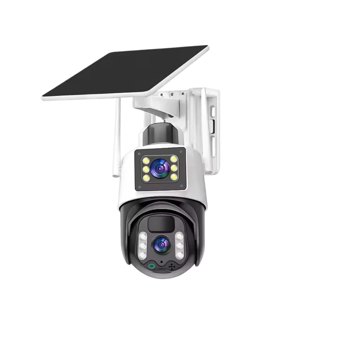 V380 Pro 4G Solar Outdoor Camera | 360° Dual Lens 4K CCTV Security