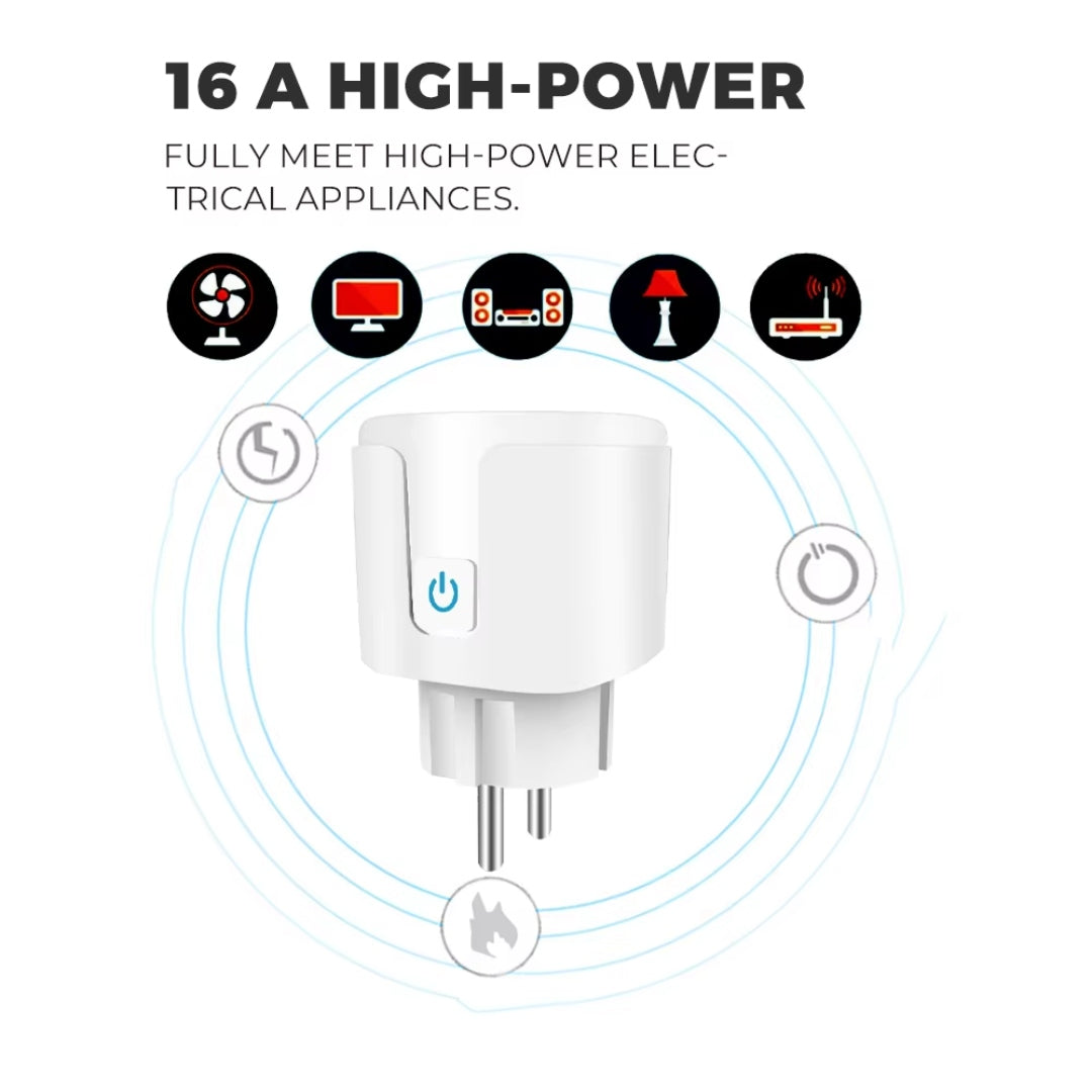 WiFi Smart Plug EU 16A/20A | Alexa, Google Home Compatible with Power Meter