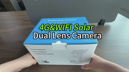 4G SIM Card 4 MP BeVerySmart Solar-Powered Dual-Lens Surveillance Camera